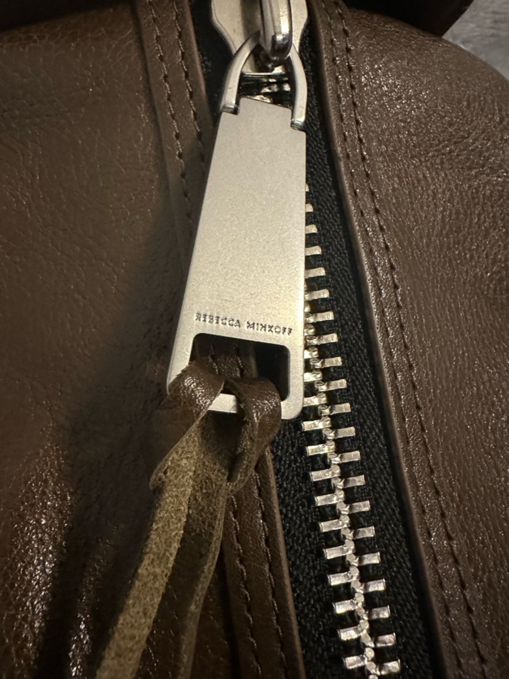 Rebecca Minkoff Medium Julian Leather Backpack Brown - Picture 3 of 15